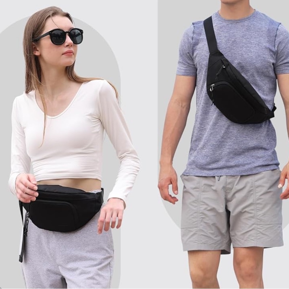 Duchamp London Black Waist Bum Bag
